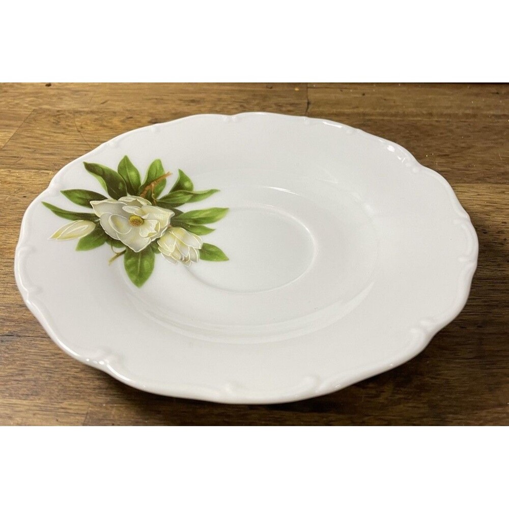 MZ Czech Republic Floral Pattern Tea Saucer China